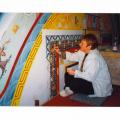 peinture des frises du mandala